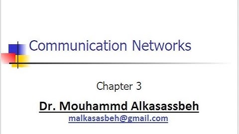 Chapter 3 part 3 الشبكات اللاسلكية