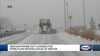 NH DOT looking for more plow drivers ahead of winter