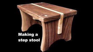 Making a walnut step stool