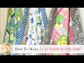 How to Make a Self-Binding Receiving Blanket | a Shabby Fabrics Quilt Sewing Tutorial