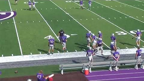 Zone Blitz Tech Contain:Spill from off LOS  University of St  Thomas MN