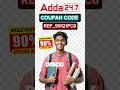 adda247 coupon code for banking #adda247 #motivation