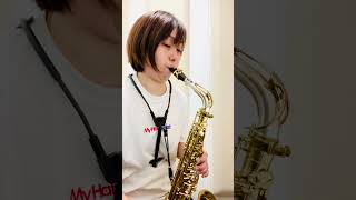 【深夜テンションで独り言デカめの練習風景】寝かしつけで一緒に寝てしまい深夜に起きて練習 #イヤイヤ期#サックス #育児#3歳#ワンオペ #sax