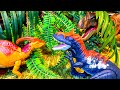 【恐竜】ジュラシック・ワールド ドミニオン 野生恐竜の世界!クリオロフォサウルスが狩でパラサウロロフスを狙った先にティラノサウルスの影が/jurassic World Dominion