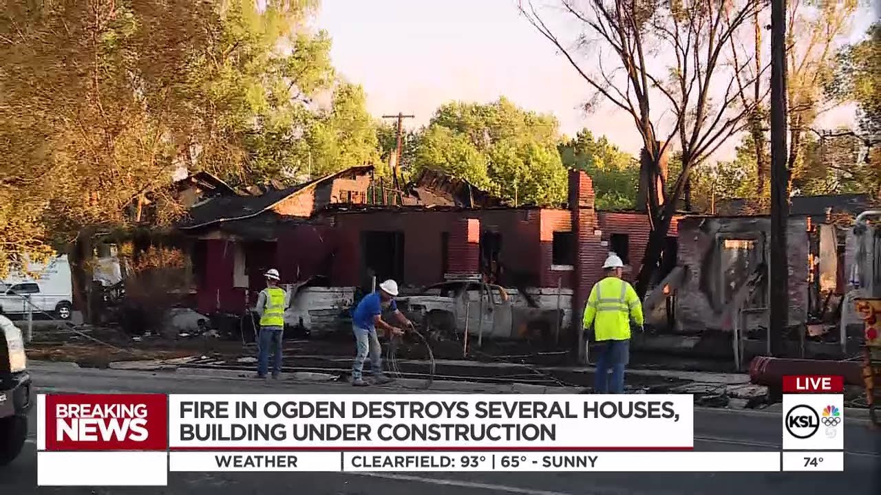 5 Homes, Apartment Complex Destroyed In Massive Ogden Fire - YouTube