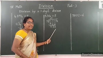 IV Standard Mathematics Chapter - Division - Part 3
