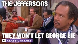 George Fabricates His Life Story To Impress A Journalist (ft. Marla Gibbs) | The Jeffersons