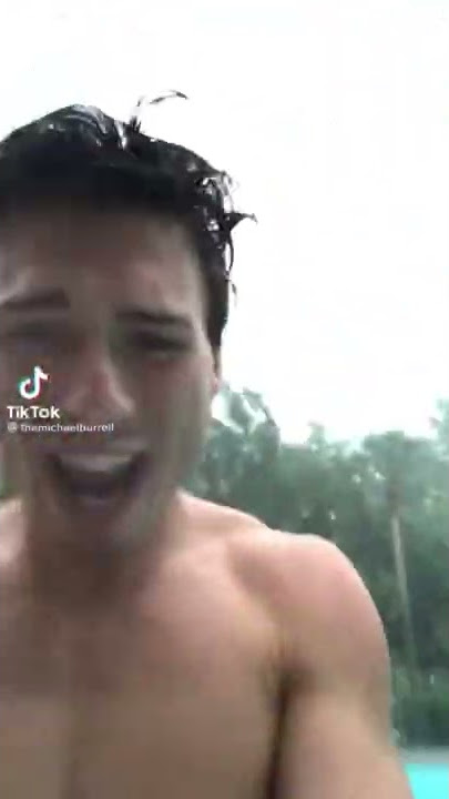 MAN GETS STRUCK BY LIGHTNING AS HE JUMPS IN POOL!!! #shorts