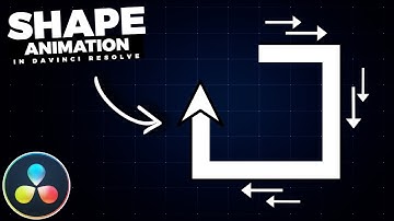 How To ANIMATE SHAPES In Davinci Resolve