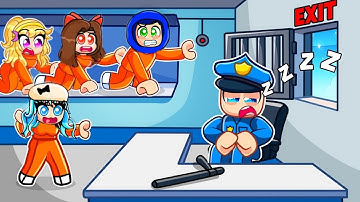 ESCAPING PRISON In Roblox Build Your Escape!