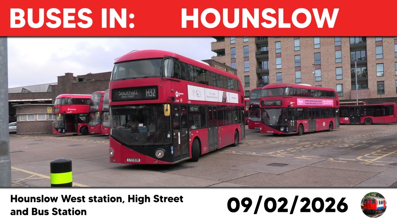 London buses in Hounslow 09/02/2026