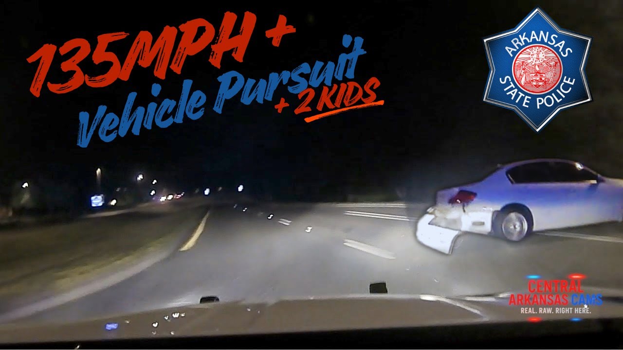 Police Chase at 135 MPH Ends in Violent Crash with Kids in Car - YouTube