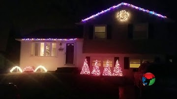 2018 Christmas Lights to Music  16 Channel Vixen/Arduino Trans-Siberian Orchestra  Wizards In Winter
