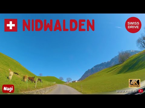 🇨🇭 DRIVING IN SWITZERLAND 4K | Swiss Drive in Buochs Nidwalden | Winter Wonderland | #nagiCH