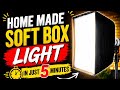How to make soft 🔈 box light at home in just 5 minutes. How to make ring light at home 💯