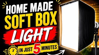 How to make soft 🔈 box light at home in just 5 minutes. How to make ring light at home 💯