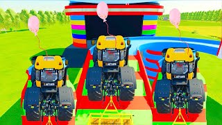 TRANSPORT COLORED TRACTOR AND RESCUE GIRAFFE BY MAN TRUCK - FARMING SIMULATOR 22 by PONIJAN FARM 105 views 10 days ago 10 minutes, 51 seconds