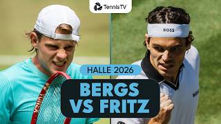 Zizou Bergs vs Taylor Fritz Entertaining Match 🇩🇪 | Halle 2026 Highlights