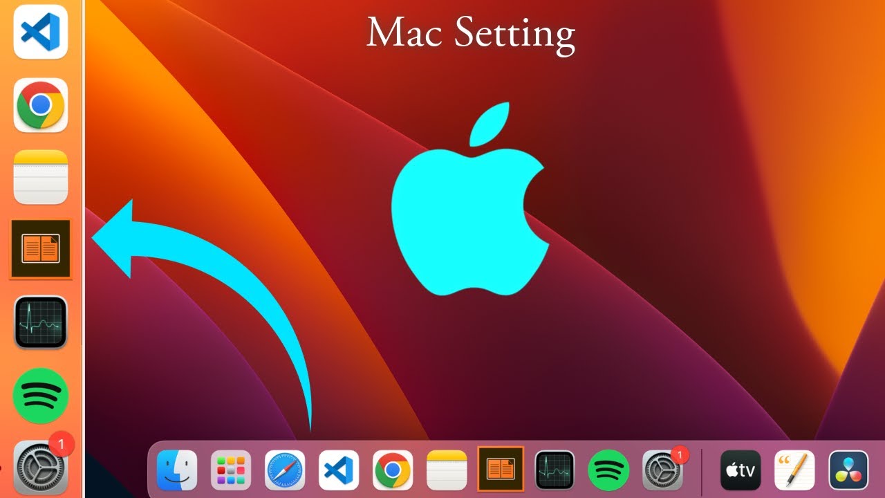Direct MacBook Setting for Display & Dock | #apple - YouTube