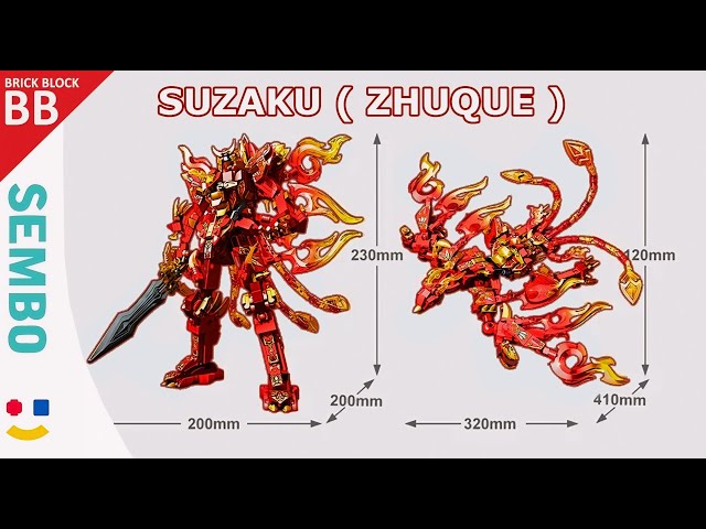 Sembo 103332 Vermilion Bird Suzaku Zhuque 4 Gods ⚡️ How to make