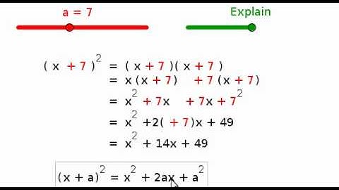 Expansion of a Perfect Square