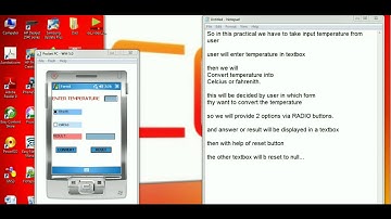 Temperature Calculator Application in Windows Mobile Using Visual Studio [UPDATED]