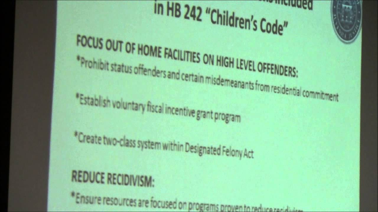 CJR Council: Juvenile Justice Update, Part 1, September 9