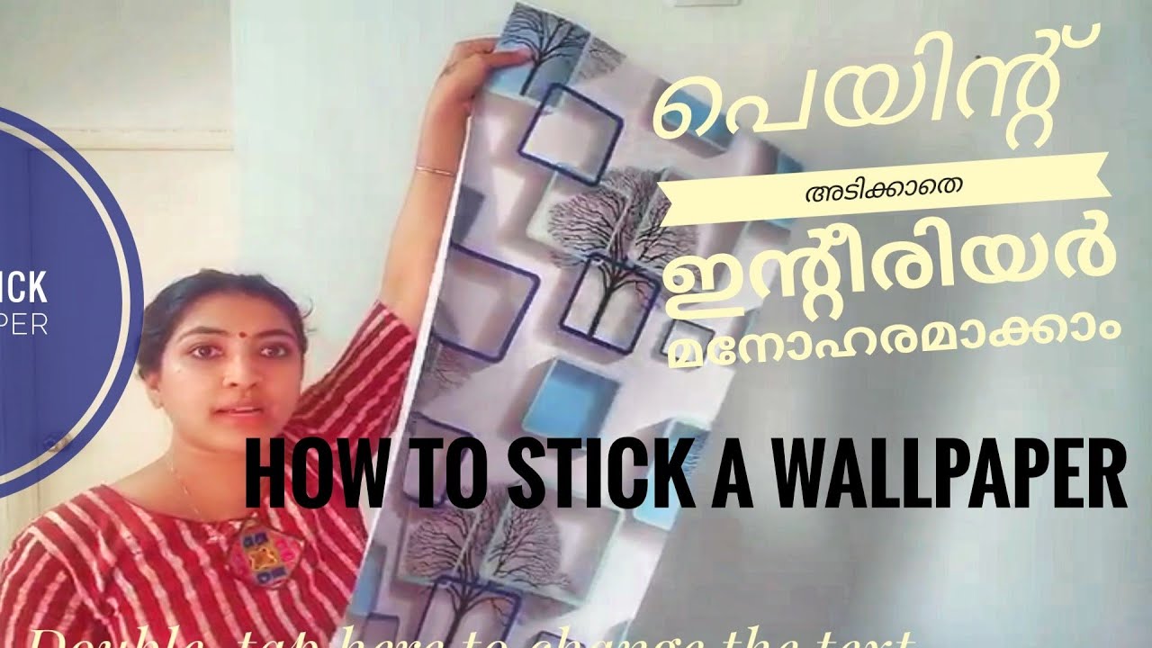 How To Paste Self Adhesive Wallpaper Stickers GIVE YOUR WALL A DESIGNER LOOK.. YouTube