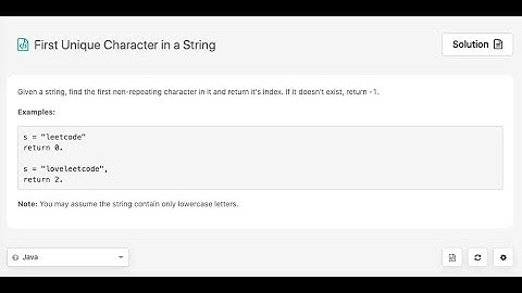 May LeetCoding Challenge day 5 - First Unique Character in a String