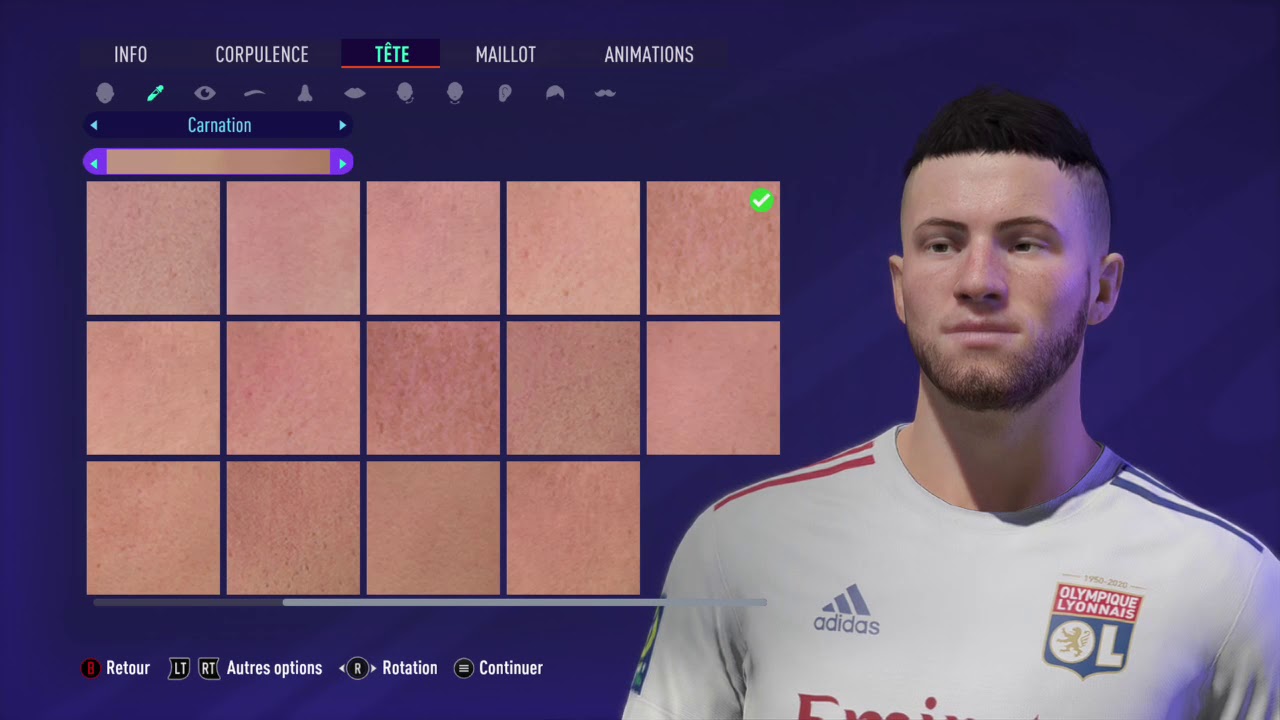 FIFA 21 Pro Clubs look alike Rayan Cherki