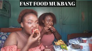 FAST FOOD MUKBANG WITH MY BESTFRIEND ...vlogmasday15