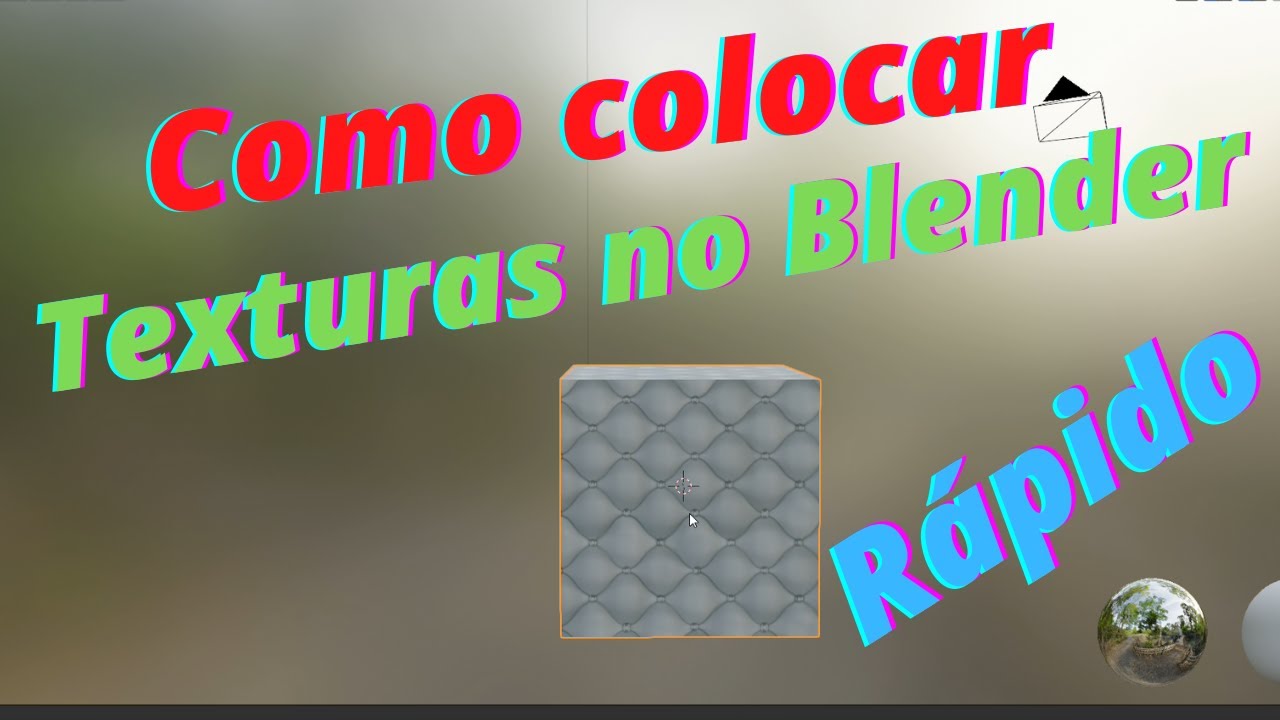 Como colocar textura rápido no blender 2.93.4 LTS - YouTube