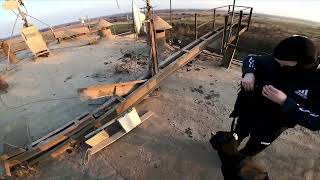 Grain factory infiltration climb