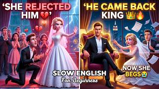 She Rejected Him at the Wedding… Now He’s a Billionaire & She Begs! 😱💔 | English Listening Practice