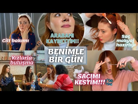 ARABAMI KAYBETTİM! 🚗Saçlarımı kestim💇‍♀  Benimle bir gün VLOG 📸💖