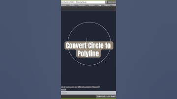 How to convert circle to polyline? #autocad #tutorials
