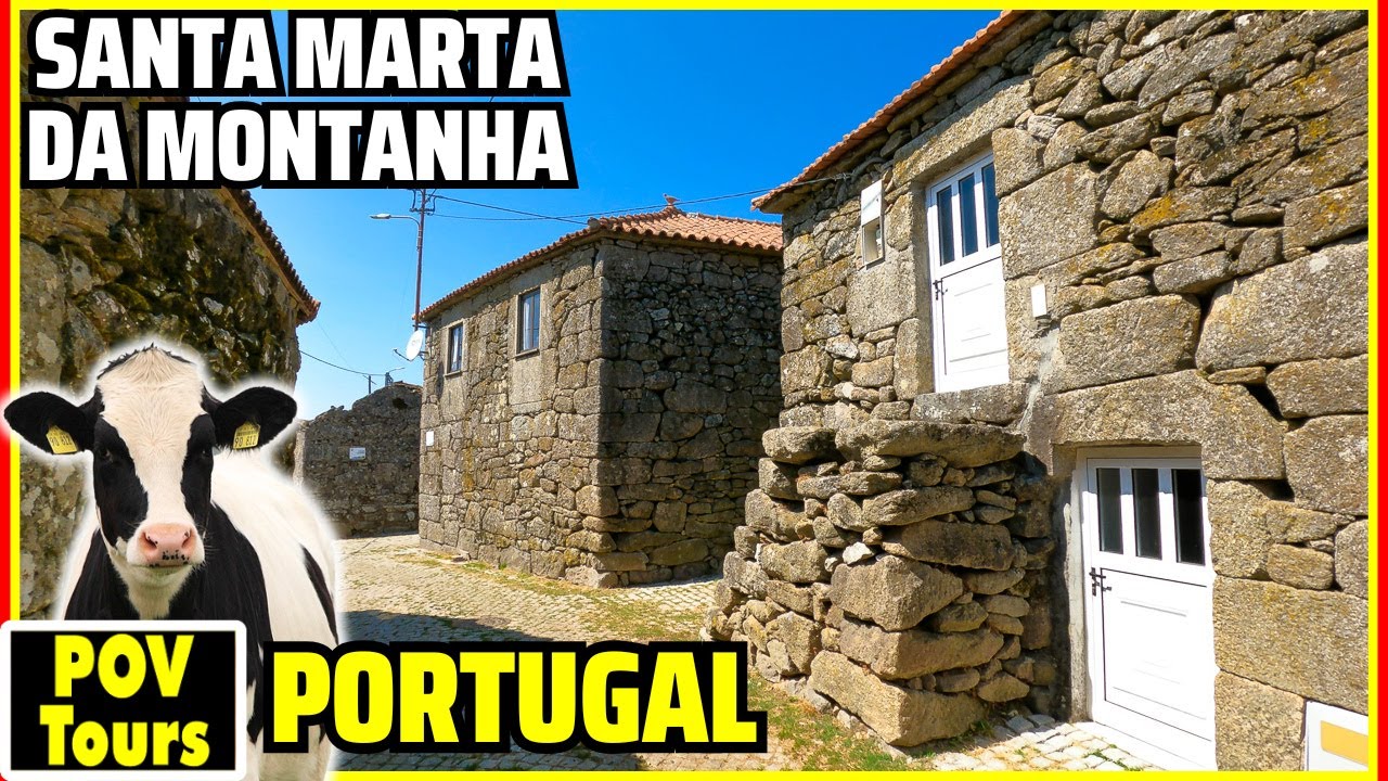 Сельская Португалия без туристов (только коровы): Санта-Марта-да-Монтанья