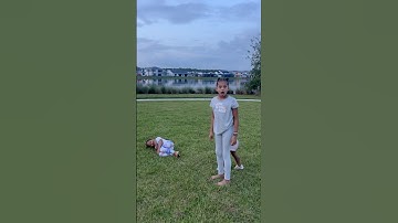 Dad catches daughters playing tag then big sister does this #shorts