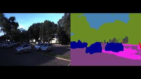 Visual Semantic Segmentation of a Parking Lot at UFES