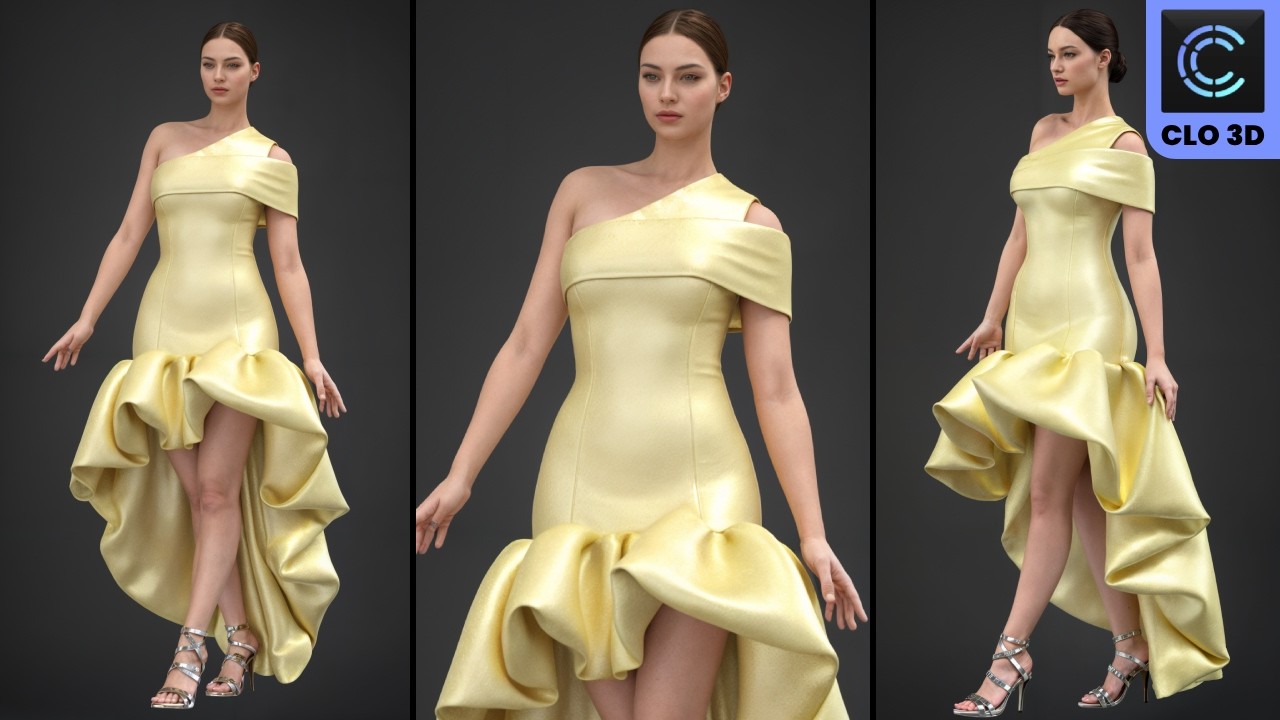 How to create a Balloon dress 2 in CLO3D /Marvellous Designer