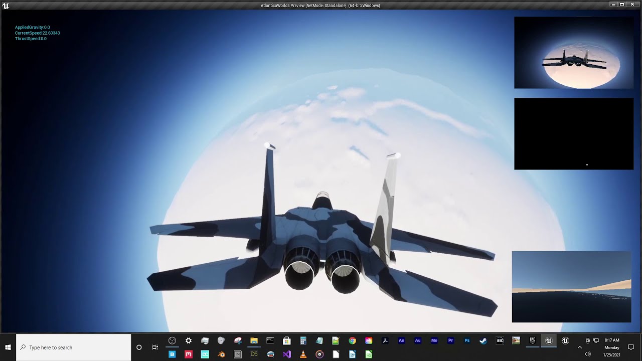 Space Flight to Planet Test in Unreal Engine - YouTube