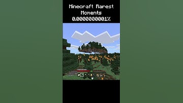 Minecraft Rarest Moments (Floating Island) | #shorts