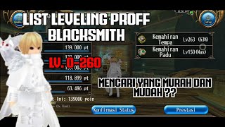 Download lagu List Leveling Proff Blacksmith 0-260 Mencari Rute Termurah dan Termudah | Toram Online