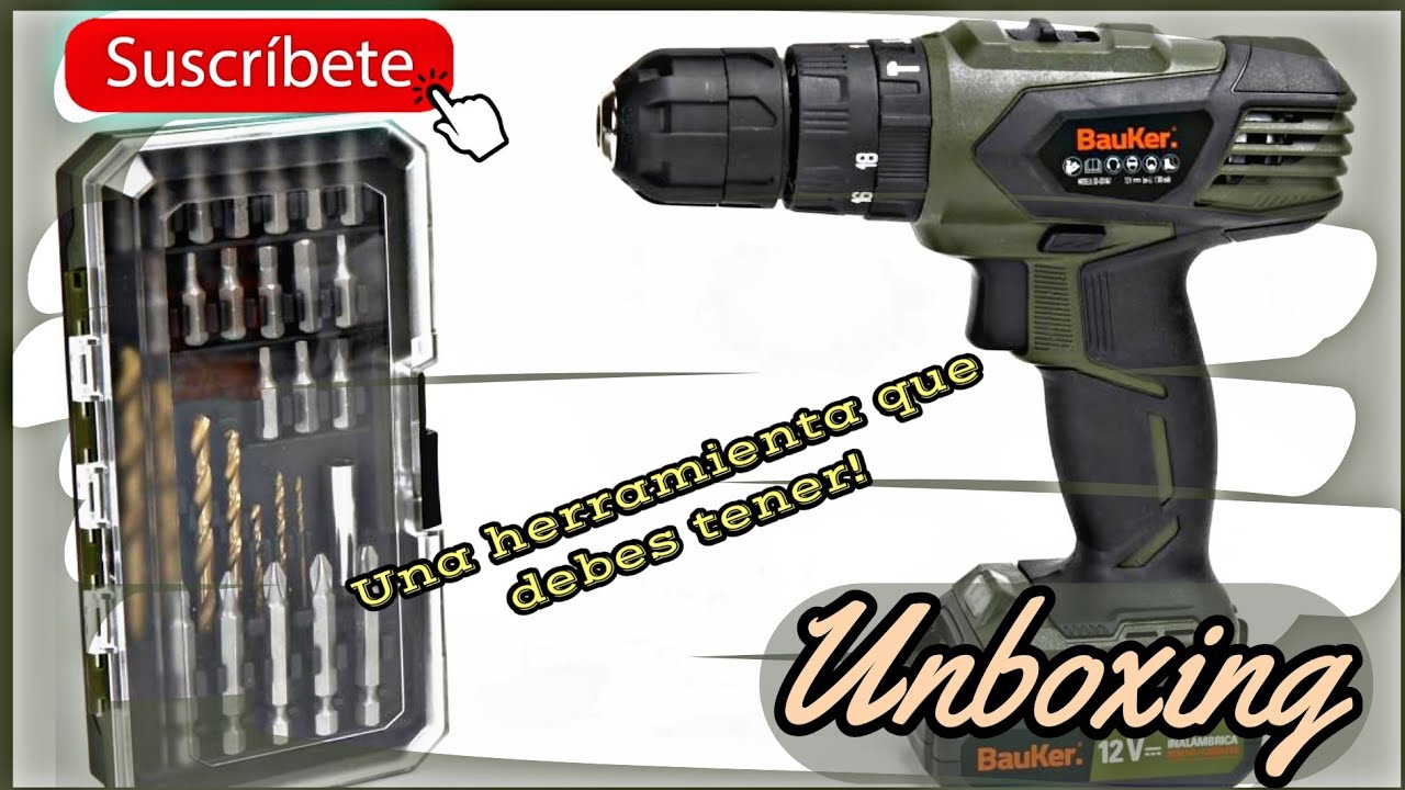 TALADRO INALAMBRICO BAUKER SD GS1041 12V |UNBOXING |MENTA - YouTube