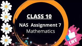 #CLASS 10,NAS Assignment  7