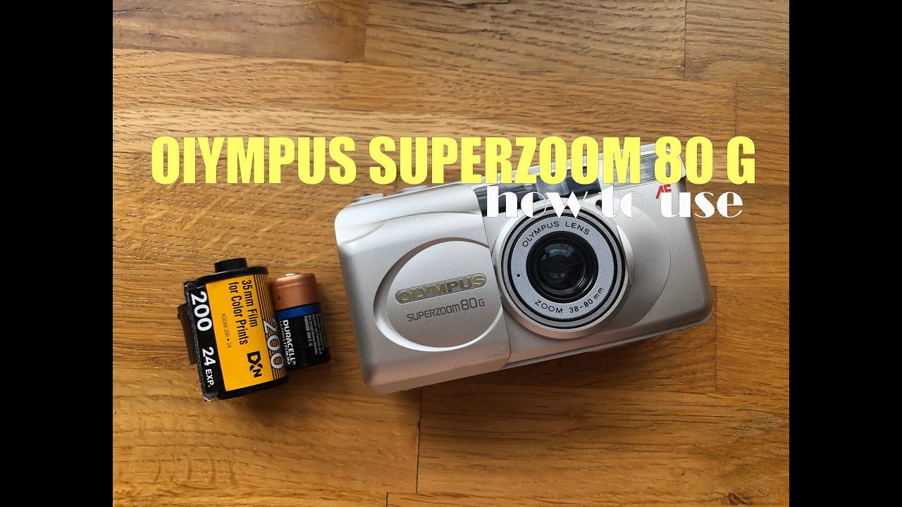 Olympus Superzoom 80G Point and Shoot 35mm film camera