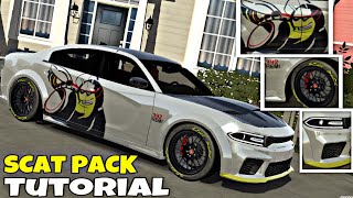 How to make SCAT PACK LOGO in car parking multiplayer🔥 Dodge Scat Pack Logo