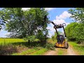 Shredding Trees with a Swing Arm Boom Mower