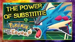 Pokemon Lets Go Pikachu and Eevee Singles Wifi Battle - The Power Of Substitute