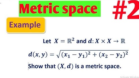 Metric space example ||lec #2 ||maths by Zahfran